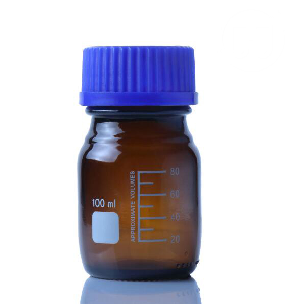1407-1 Reagent bottle with plastic screw cap,Amber